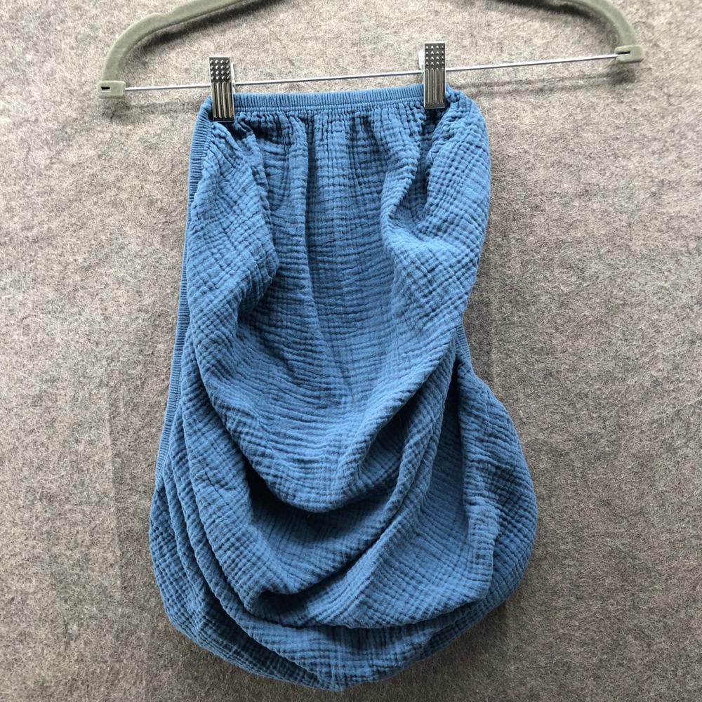 Soarwg Kids x Lyrichom Cotton Muslin Bassinet Fitted Sheet Blue Oval 33 x 17 x 2